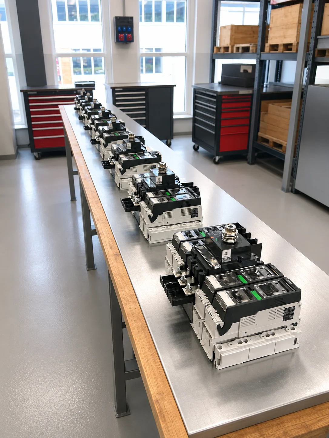 Serienfertigung identischer elektrischer Baugruppen bei ETEC